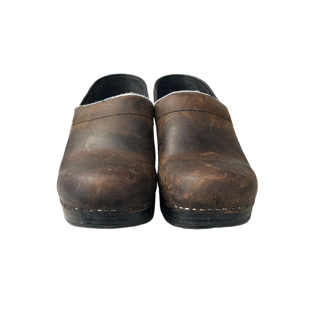 DANSKO Women’s Professional Clog Brown Leather Size 38 - Picture 5 of 14